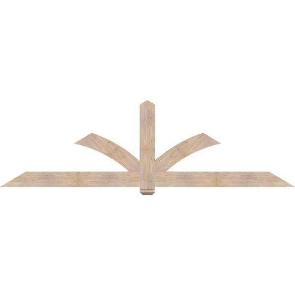 Ekena Millwork Redmond Smooth Timber Gable Bracket, Douglas Fir, 108"W x 31 1/2"H x 3 1/2"D x 5 1/2"F, 7/12 Pitch GBW108X31X0406RED00SDF - main